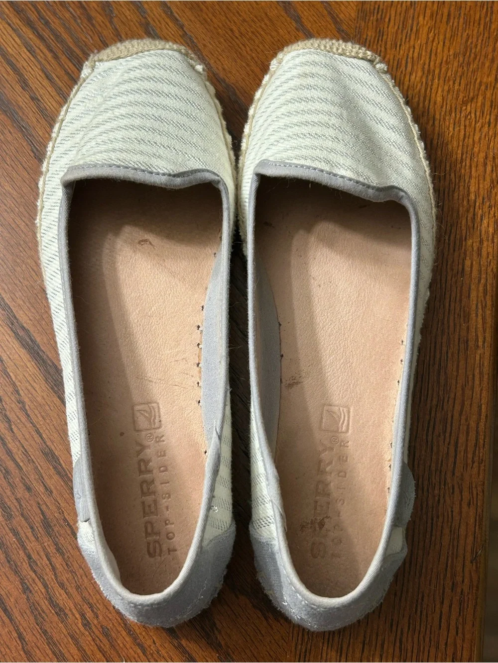Sperry Women's Metallic Espadrille Slip-On Flats